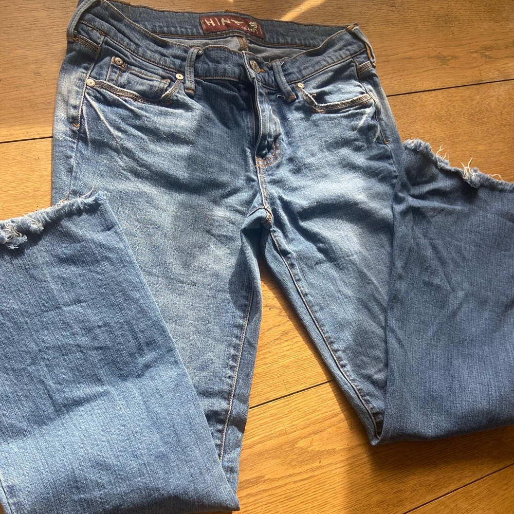 HINT, low rise, straight leg/bootcut, jeans, size 2